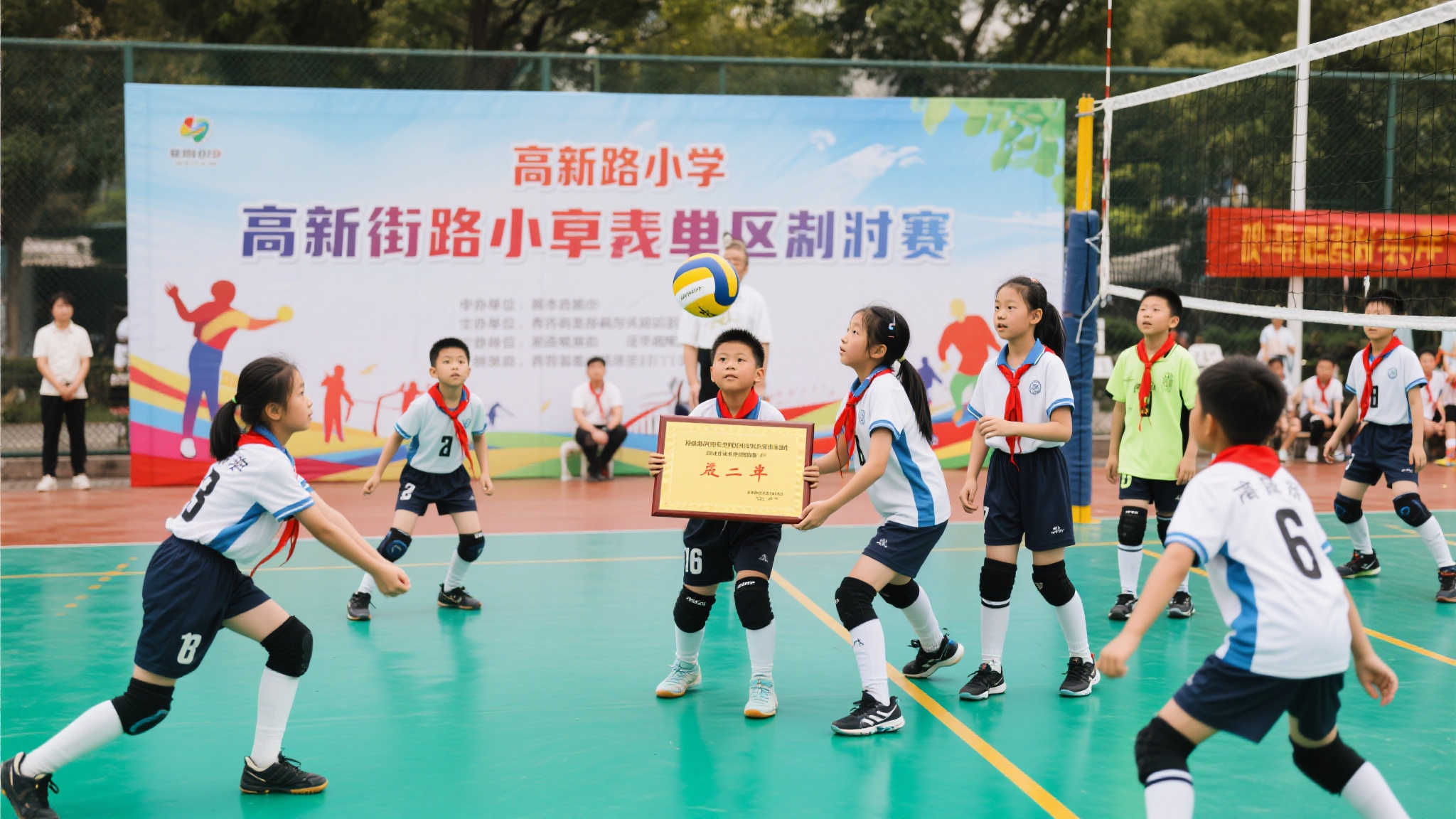 高新路小学足球队参加雁塔区青少年足球联赛获佳绩 在本次比赛中,高新路小学展现出顽强拼搏的精神以及卓